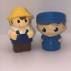 Mega Bloks Farmer and Construction Worker Replacement Figures